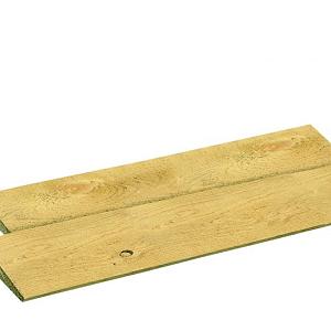 Gewolmaniseerd  Vuren Zweeds  Rabat  1,5x19,5x400 cm. W05203 =V UITLOPEND