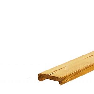 Grenen Afdeklat Met Sponning (5,1cm.) 1,9x7x181,5cm. Platmodel Groen Geïmpregneerd W06805 =V
