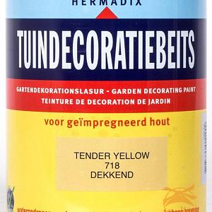 Tuindecoratiebeits 718 Tender Yellow Dekkend  750ml.