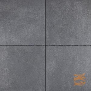 Trippel T 60x60x4 Zwart/Grijs