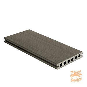 NewTechWood Composiet Dekdeel Houtstructuur 2,3x13,8x400cm. Silver Gray  1059147