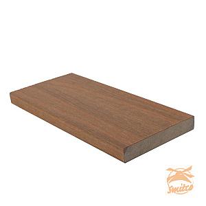 NewTechWood Composiet Co-Extrusie Kantplank Houtstructuur 2,3x13,8x300cm. Teak 1059164