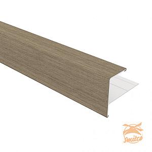 NewTechWood Aluminium Co-Extrusie Eindprofiel Rhombus t.b.v. Wand Bekleding, 5x5x300 cm. Antique  10