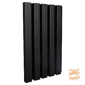 NewTechWood Composiet Wand Bekleding Castellation 25 Profiel, 2,5x19,6x290cm. Zwart 1060361