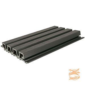 NewTechWood Composiet Co-Extrusie Wand Bekleding Rhombus Profiel, 3,3x21,5x230cm. Silver Gray