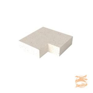 Schellevis Hoekstuk 90° t.b.v. Traptreden 100x37x15 Binnen Creme