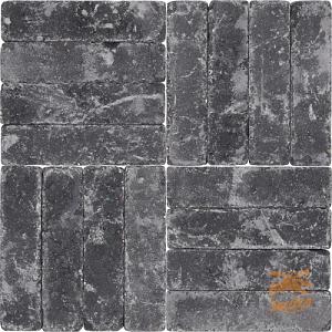 Abbeystones Waalformaat 5x20x7 cm. Bobbio (Nero)