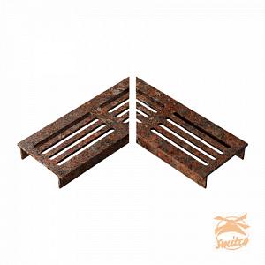 Ultra Drain Cortenline Straight Rooster L-Hoek + Hoekstuk