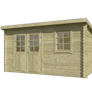 Onze Outdoor Life Overkappingen en Blokhutten worden geleverd exclusief dakbedekking, vloer en Funda