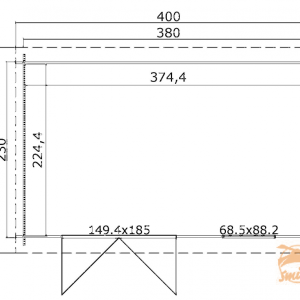 Onze Outdoor Life Overkappingen en Blokhutten worden geleverd exclusief dakbedekking, vloer en Funda
