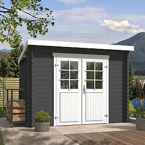 Onze Outdoor Life Overkappingen en Blokhutten worden geleverd exclusief dakbedekking, vloer en Funda