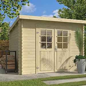 Onze Outdoor Life Overkappingen en Blokhutten worden geleverd exclusief dakbedekking, vloer en Funda