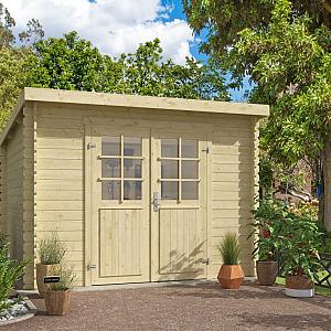 Onze Outdoor Life Overkappingen en Blokhutten worden geleverd exclusief dakbedekking, vloer en Funda