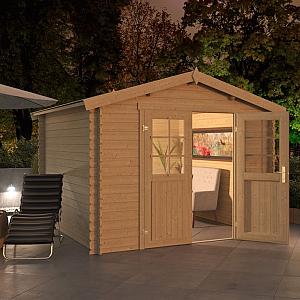 Onze Outdoor Life Overkappingen en Blokhutten worden geleverd exclusief dakbedekking, vloer en Funda