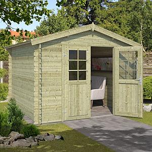 Onze Outdoor Life Overkappingen en Blokhutten worden geleverd exclusief dakbedekking, vloer en Funda