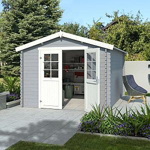 Onze Outdoor Life Overkappingen en Blokhutten worden geleverd exclusief dakbedekking, vloer en Funda