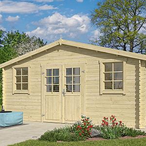 Onze Outdoor Life Overkappingen en Blokhutten worden geleverd exclusief dakbedekking, vloer en Funda