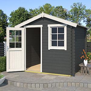 Onze Outdoor Life Overkappingen en Blokhutten worden geleverd exclusief dakbedekking, vloer en Funda