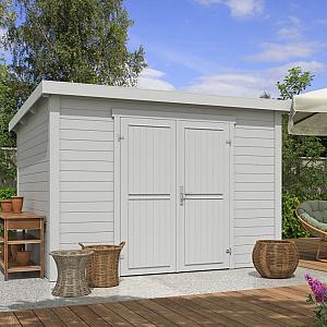 Onze Outdoor Life Overkappingen en Blokhutten worden geleverd exclusief dakbedekking, vloer en Funda