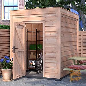 Onze Outdoor Life Overkappingen en Blokhutten worden geleverd exclusief dakbedekking, vloer en Funda