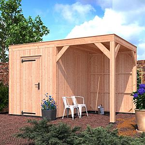 Onze Outdoor Life Overkappingen en Blokhutten worden geleverd exclusief dakbedekking, vloer en Funda