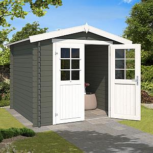 Onze Outdoor Life Overkappingen en Blokhutten worden geleverd exclusief dakbedekking, vloer en Funda