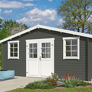 Onze Outdoor Life Overkappingen en Blokhutten worden geleverd exclusief dakbedekking, vloer en Funda