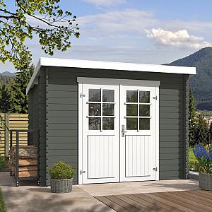 Onze Outdoor Life Overkappingen en Blokhutten worden geleverd exclusief dakbedekking, vloer en Funda