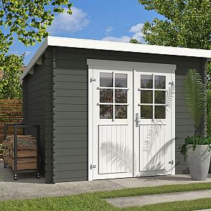 Onze Outdoor Life Overkappingen en Blokhutten worden geleverd exclusief dakbedekking, vloer en Funda