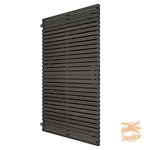 Elan Deur Excellent Zwart Gespoten Op Verstelbaar Stalen Frame (incl.heng/duim)  99x178 cm. 1064425 