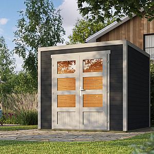 Onze Outdoor Life Overkappingen en Blokhutten worden geleverd exclusief dakbedekking, vloer en Funda