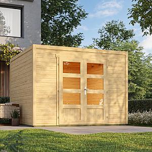 Onze Outdoor Life Overkappingen en Blokhutten worden geleverd exclusief dakbedekking, vloer en Funda