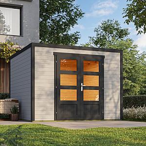 Onze Outdoor Life Overkappingen en Blokhutten worden geleverd exclusief dakbedekking, vloer en Funda