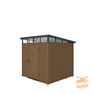 NewTechWood Berging Met Enkele Deur, 222x210cm. Teak