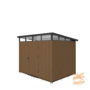 NewTechWood Berging Met Enkele Deur, 283x210cm. Teak