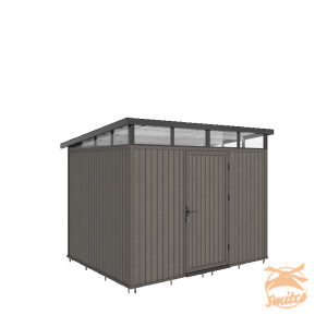 NewTechWood Berging Met Enkele Deur, 283x210cm. Silver Gray