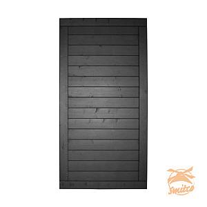 Basic Deur Excellent, 100x180x4,5 cm, Zwart Gespoten (RAL 9005)