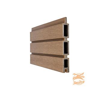 NewTechWood Co-Extrusie Composiet Triple Rhombus Schermplank, 2,1x16x180cm. Teak