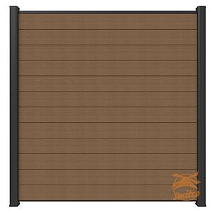 NewTechWood Co-Extrusie Composiet Scherm, 180x180cm. Teak