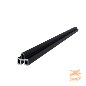 NewTechWood Aluminium Frameset t.b.v. Triple Schermplanken, Zwart