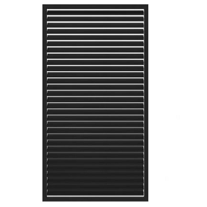 Vuren Shutterscherm, 120x224cm. Zwart Gespoten