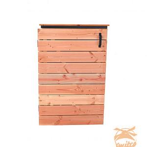 Douglas Containerkast Enkel Op Zwart Frame, (HxBxD) 118x77x85cm. Onbehandeld