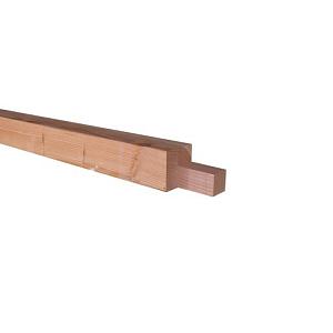 Douglas Geschaafde Hoekstaander Met Inkeping t.b.v. Zelfbouw 14x14x240cm. Onbehandeld