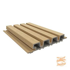 NewTechWood HKC Castellation PRO35 Wandbekleding 3,3x21,5x290cm. Red Cedar