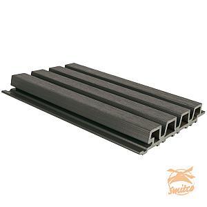 NewTechWood HKC Co-Extrusie Castellation PRO35 Wandbekleding 3,3x21,5x290cm. Silver Gray