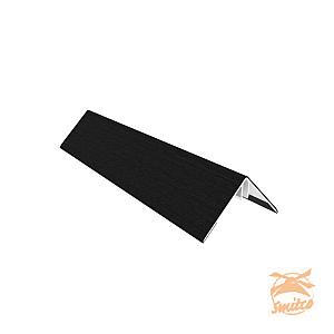 NewTechWood Aluminium Co-Extrusie Hoekprofiel t.b.v. Castellation PRO, 6x6x300cm. Ebony Zwart