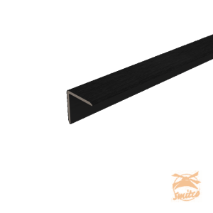 NewTechWood HKC Hoekprofiel, 5,5x5,5x300cm. Ebony Zwart