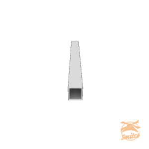 Aluminium Opvulstang t.b.v. Newtechwood Wand, 2x2x300cm.  1072349