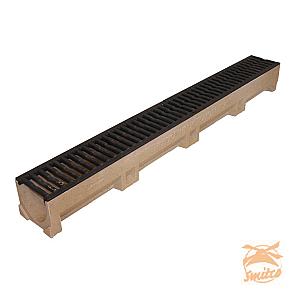 Euroline Met Gietijzer Rooster 100cm.