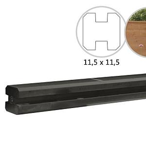 Betowood Betonpaal Tussen Met Sponning Antraciet 11,5x11,5x277cm. W32100